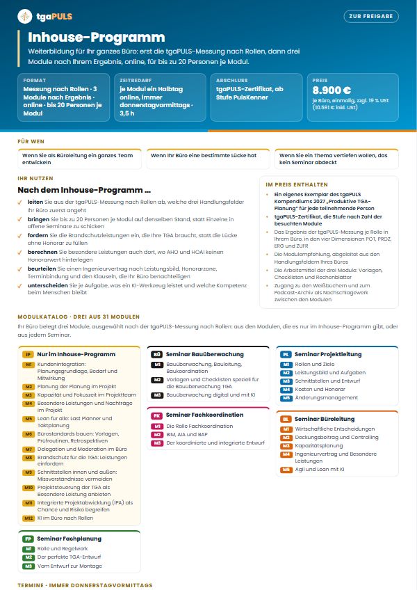 Vorschau des Einseiters Inhouse-Programm