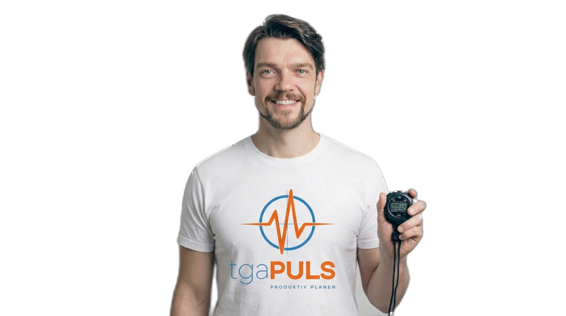 tgaPULS Trainer — Produktivitätsmessung für TGA-Planungsbüros