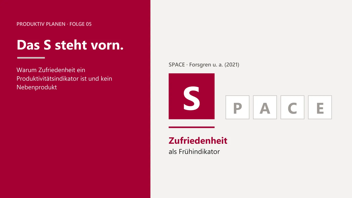 Titelbild der Folge 05: Zufriedenheit steht im Vordergrund.